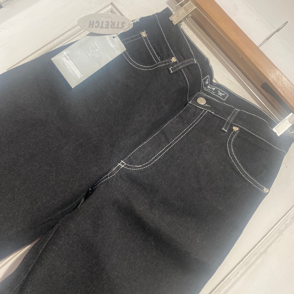 Ladies Authentic MCM Vintage Embellished Capri Jeans Sz 28 - Picture 6 of 10